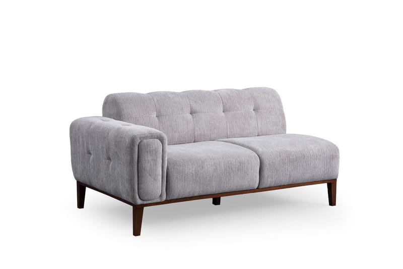 Adelphe 4-sits Soffa med Divan - Ljusgrå - Möbler - Soffa - Divansoffor & schäslongsoffa