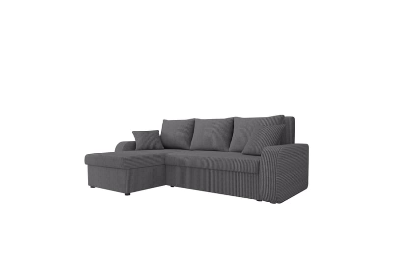 Alvared Soffa med Divan 3-sits - Mörkgrå - Möbler - Soffa - Divansoffor & schäslongsoffa