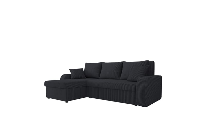 Alvared Soffa med Divan 3-sits - Svart - Möbler - Soffa - Divansoffor & schäslongsoffa