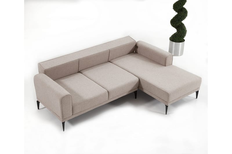 Anadi Soffa m. Divan 4-sits - Beige - Möbler - Soffa - Divansoffor & schäslongsoffa