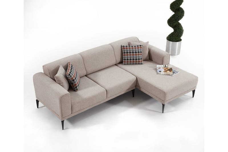 Anadi Soffa m. Divan 4-sits - Beige - Möbler - Soffa - Divansoffor & schäslongsoffa