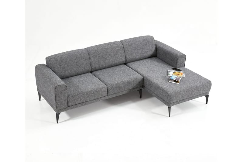 Anadi Soffa m. Divan 4-sits - Grå - Möbler - Soffa - Divansoffor & schäslongsoffa