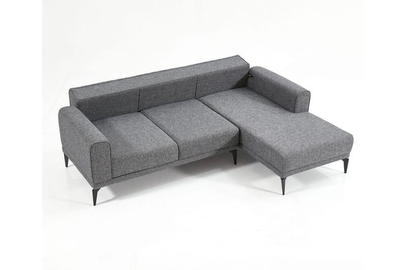 Anadi Soffa m. Divan 4-sits - Grå - Möbler - Soffa - Divansoffor & schäslongsoffa