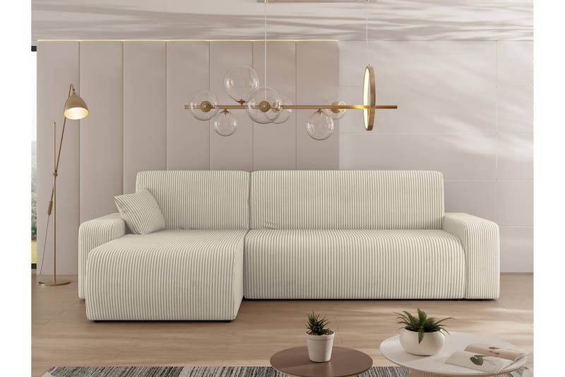 Barile Soffa med Divan 3-sits - Beige - Möbler - Soffa - Divansoffor & schäslongsoffa