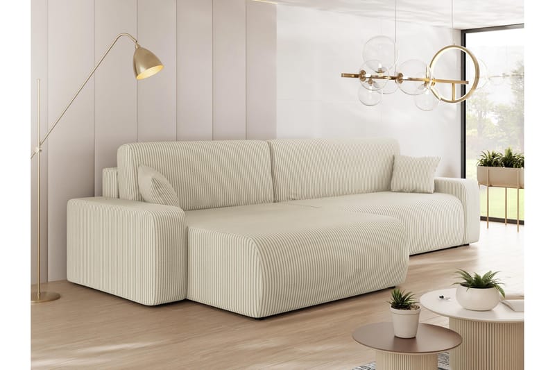 Barile Soffa med Divan 3-sits - Beige - Möbler - Soffa - Divansoffor & schäslongsoffa