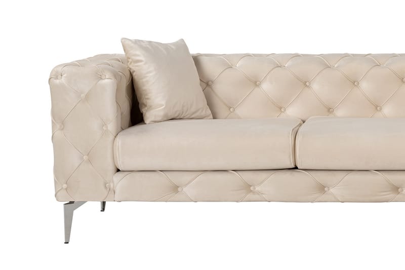 Beachport 3-sits Soffa med Divan Höger - Beige - Möbler - Soffa - Divansoffor & schäslongsoffa