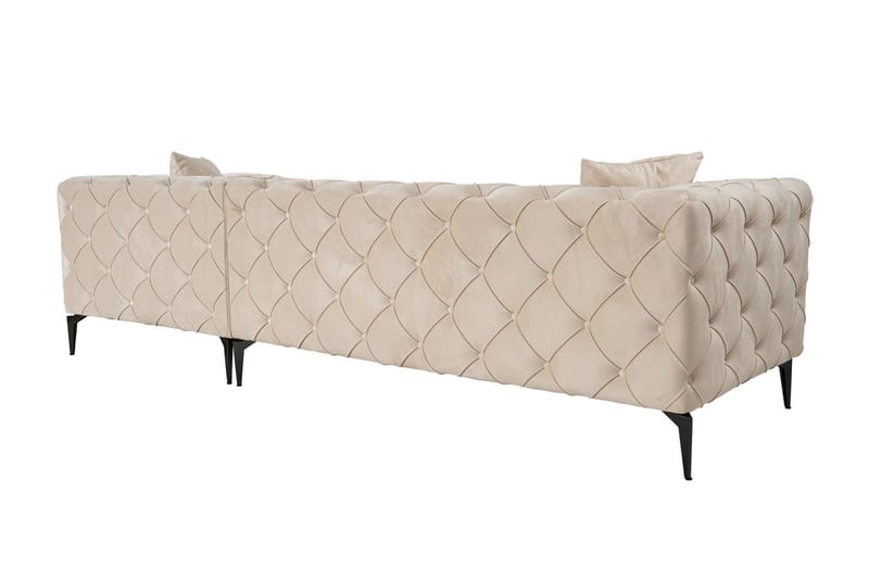 Beachport 3-sits Soffa med Divan Höger - Beige - Möbler - Soffa - Divansoffor & schäslongsoffa