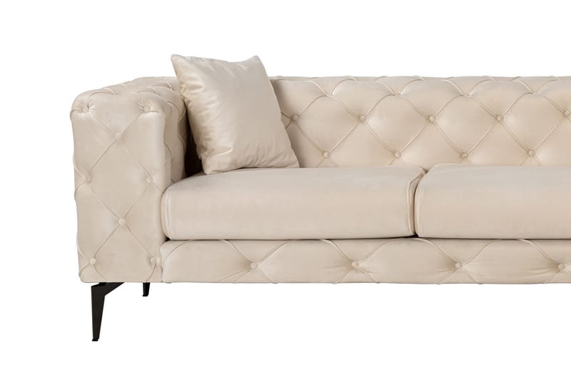 Beachport 3-sits Soffa med Divan Höger - Beige - Möbler - Soffa - Divansoffor & schäslongsoffa