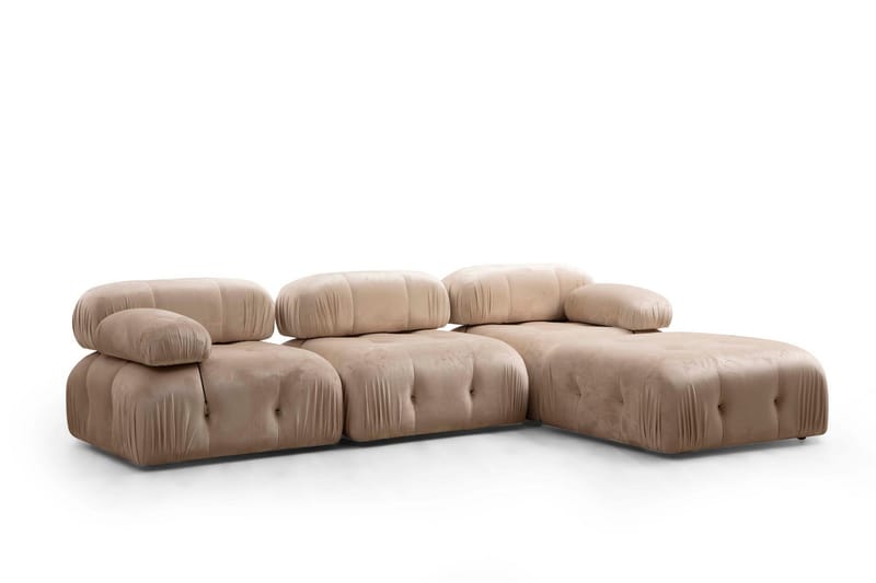 Bengul Bubblig Divansoffa 3-sits 288 cm - Beige - Möbler - Soffa - Divansoffor & schäslongsoffa