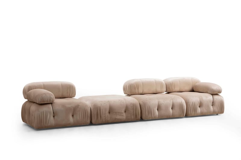 Bengul Bubblig Divansoffa 3-sits 288 cm - Beige - Möbler - Soffa - Divansoffor & schäslongsoffa