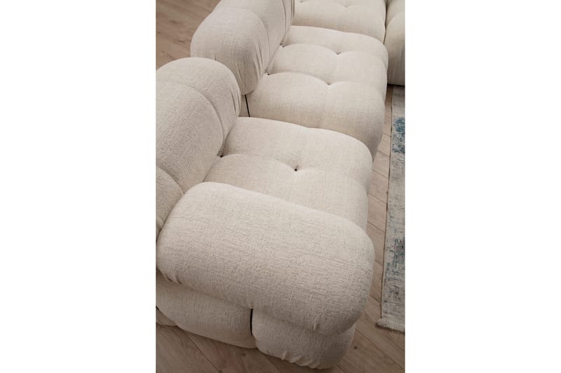 Bengul Bubblig Divansoffa 3 sits 288 cm - Ljus / Beige - Möbler - Soffa - Divansoffor & schäslongsoffa