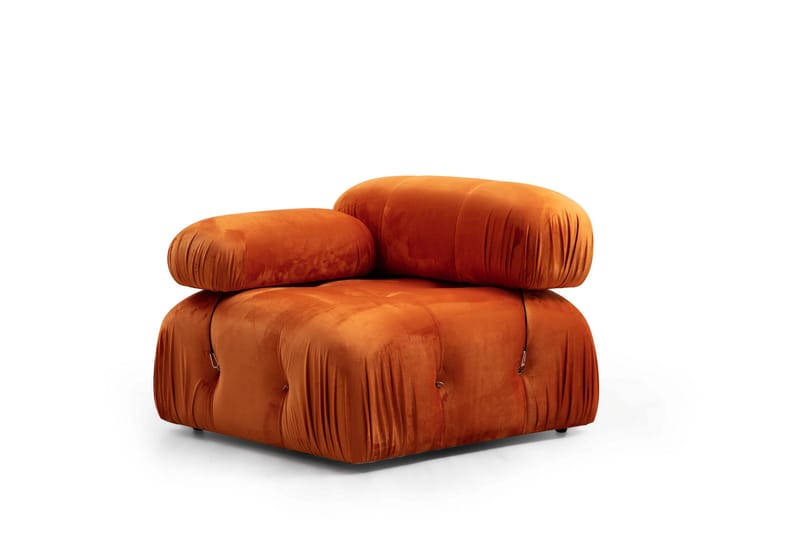 Bengul Bubblig Divansoffa 3-sits 288 cm - Orange - Möbler - Soffa - Divansoffor & schäslongsoffa