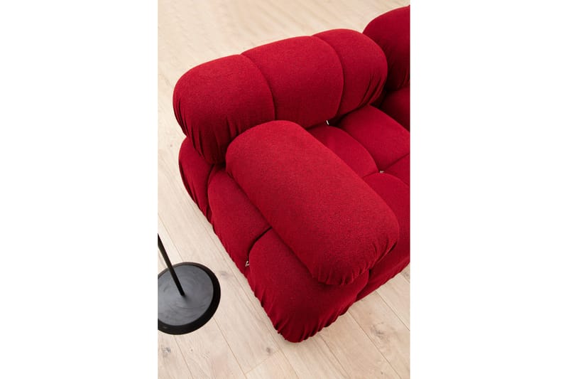 Bengul Bubblig Divansoffa 3-sits 288 cm - Röd - Möbler - Soffa - Divansoffor & schäslongsoffa