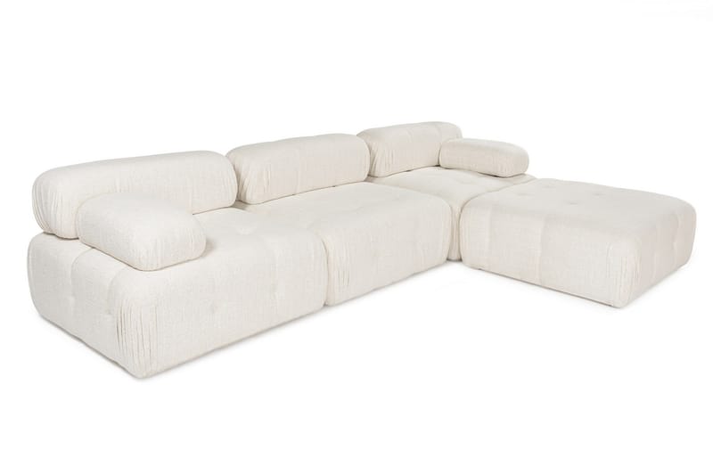 Bengul Bubblig Divansoffa 3 sits 315 cm bred - Ljus / Beige - Möbler - Soffa - Divansoffor & schäslongsoffa