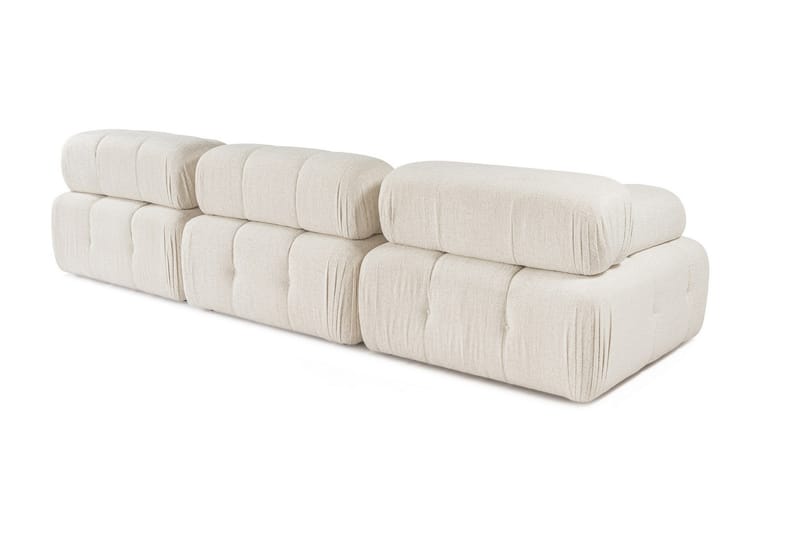 Bengul Bubblig Divansoffa 3 sits 315 cm bred - Ljus / Beige - Möbler - Soffa - Divansoffor & schäslongsoffa