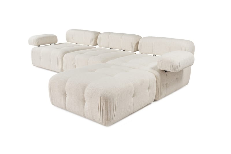 Bengul Bubblig Divansoffa 3 sits 315 cm bred - Ljus / Beige - Möbler - Soffa - Divansoffor & schäslongsoffa