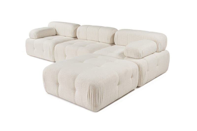 Bengul Bubblig Divansoffa 3 sits 315 cm bred - Ljus / Beige - Möbler - Soffa - Divansoffor & schäslongsoffa