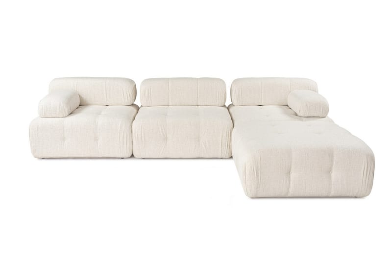 Bengul Bubblig Divansoffa 3 sits 315 cm bred - Ljus / Beige - Möbler - Soffa - Divansoffor & schäslongsoffa