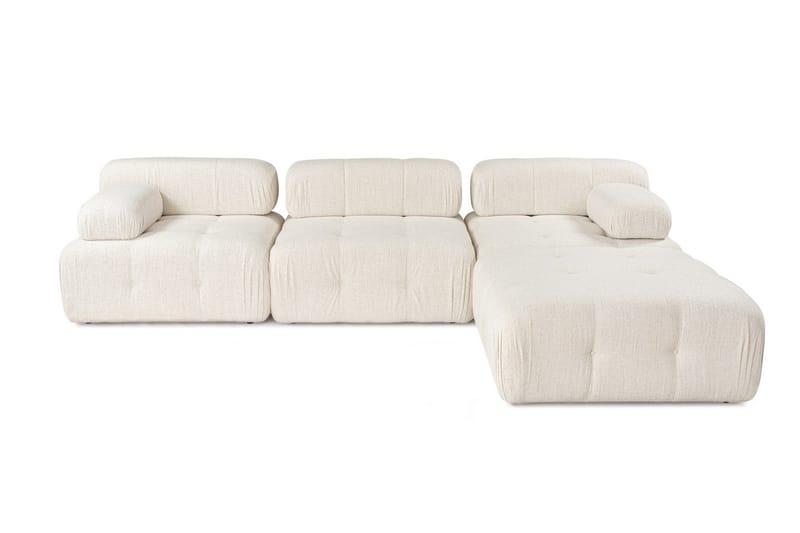 Bengul Divansoffa 3-sits - Ljusbeige - Divansoffor & schäslongsoffa - Skinnsoffor - 2 sits soffa med divan - 3 sits soffa med divan - 4 sits soffa med divan - Sammetssoffa