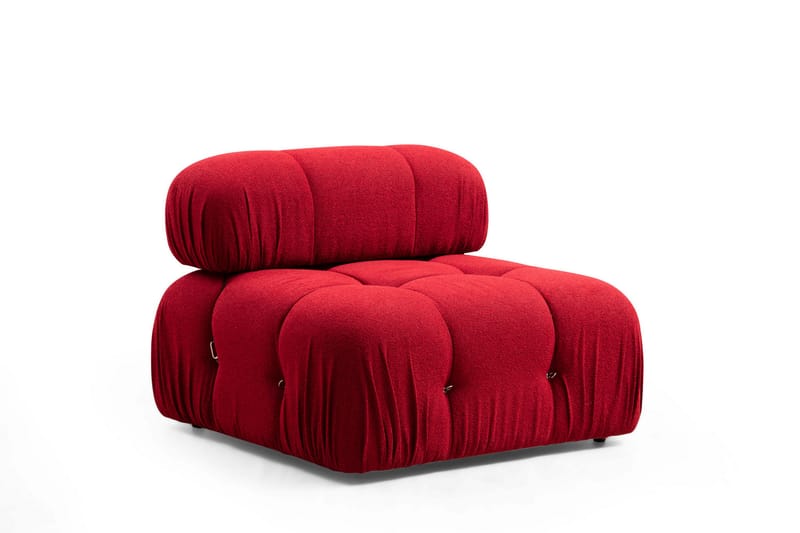 Bengul Divansoffa 3-sits - Röd - Divansoffor & schäslongsoffa - Skinnsoffor - 2 sits soffa med divan - 3 sits soffa med divan - 4 sits soffa med divan - Sammetssoffa
