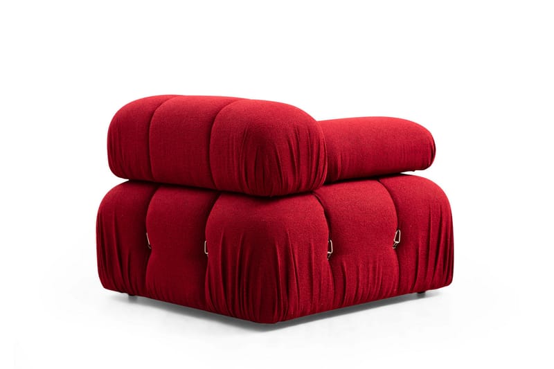 Bengul Divansoffa 3-sits - Röd - Divansoffor & schäslongsoffa - Skinnsoffor - 2 sits soffa med divan - 3 sits soffa med divan - 4 sits soffa med divan - Sammetssoffa