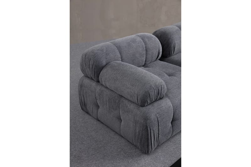 Bengul Soffa med Divan 3-sits - Grå - Möbler - Soffa - Divansoffor & schäslongsoffa