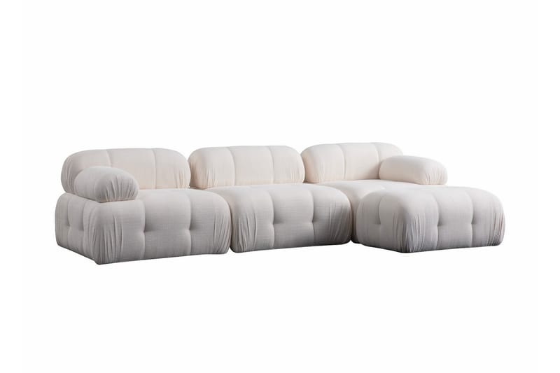 Bengul Soffa med Divan 3-sits - Vit - Möbler - Soffa - Divansoffor & schäslongsoffa