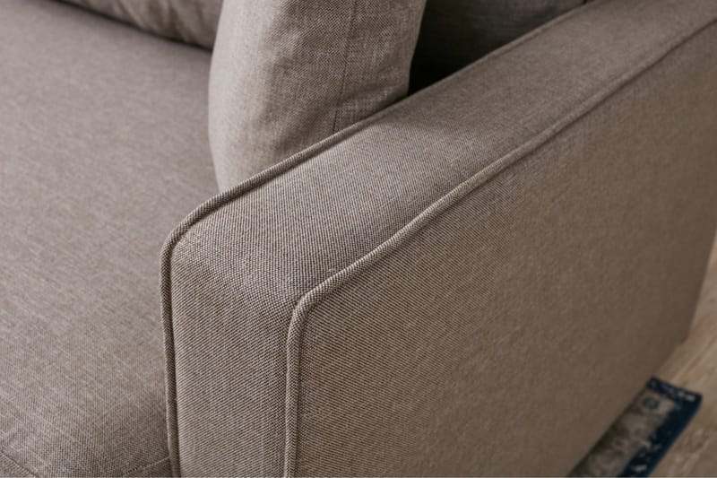 Braneles Soffa m. Divan 4-sits - Beige - Divansoffor & schäslongsoffa - 4 sits soffa med divan