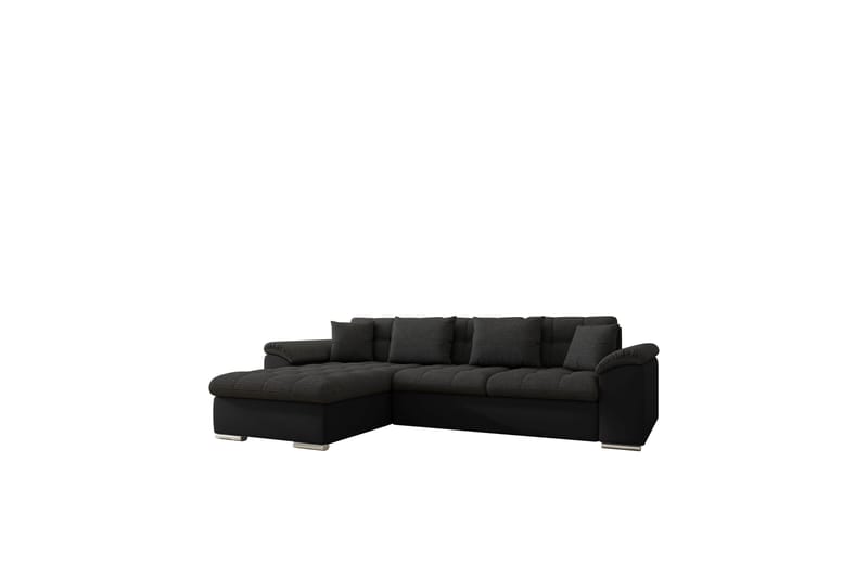 Camior Soffa med Divan 3-sits - Svart - Möbler - Soffa - Divansoffor & schäslongsoffa