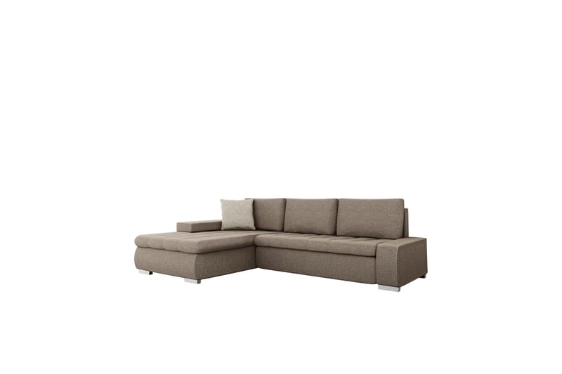 Cerys Soffa med Divan 3-sits - Brun/Beige - Möbler - Soffa - Divansoffor & schäslongsoffa