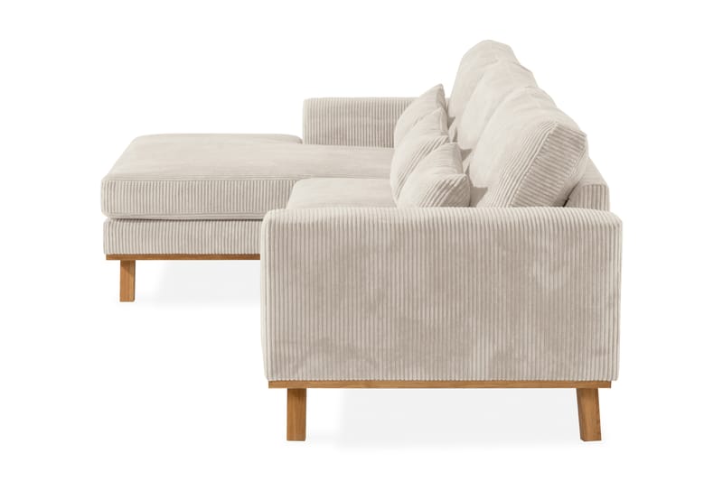 Copenhagen 4-sits L Soffa Manchester Divan Vänster - Beige - Möbler - Soffa - Divansoffor & schäslongsoffa