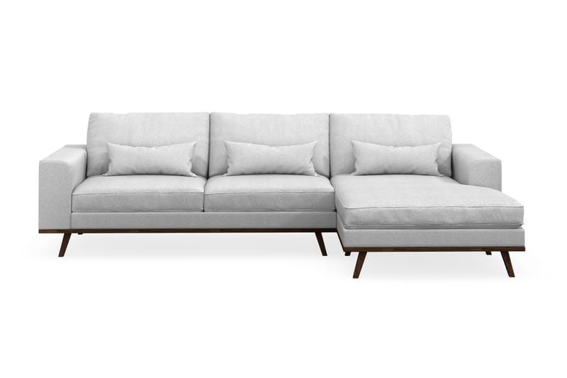 Copenhagen Divansoffa - Ljusgrå - Divansoffor & schäslongsoffa - Skinnsoffor - 2 sits soffa med divan - 3 sits soffa med divan - 4 sits soffa med divan - Sammetssoffa