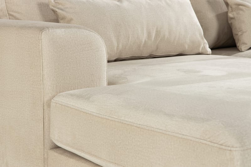 Copenhagen Divansoffa Sammet - Beige - Divansoffor & schäslongsoffa - 4 sits soffa med divan - Sammetssoffa