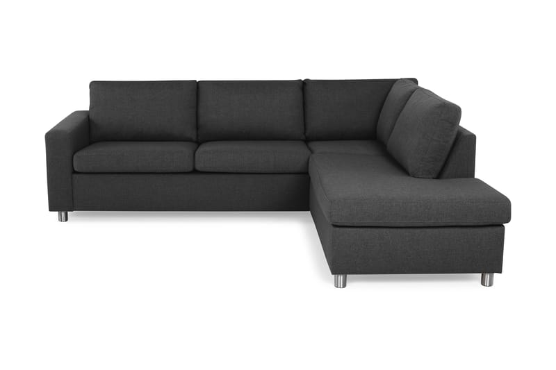 Crazy 2,5-sits Soffa med Schäslong Höger - Antracit - Divansoffor & schäslongsoffa - Skinnsoffor - 2 sits soffa med divan - 3 sits soffa med divan - 4 sits soffa med divan - Sammetssoffa