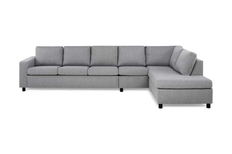 Crazy 4-sits Soffa med Schäslong Höger - Ljusgrå - Divansoffor & schäslongsoffa - Skinnsoffor - 2 sits soffa med divan - 3 sits soffa med divan - 4 sits soffa med divan - Sammetssoffa