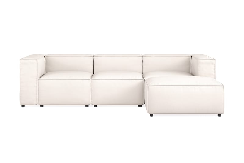 Cubo Djup Soffa 3-sits m. Divan - Beige - Divansoffor & schäslongsoffa - 3 sits soffa med divan