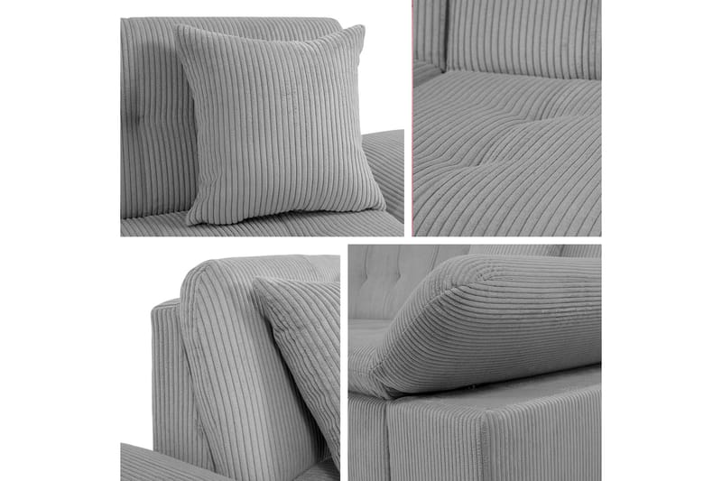 Djerra Soffa med Divan 3-sits - Grön - Möbler - Soffa - Divansoffor & schäslongsoffa