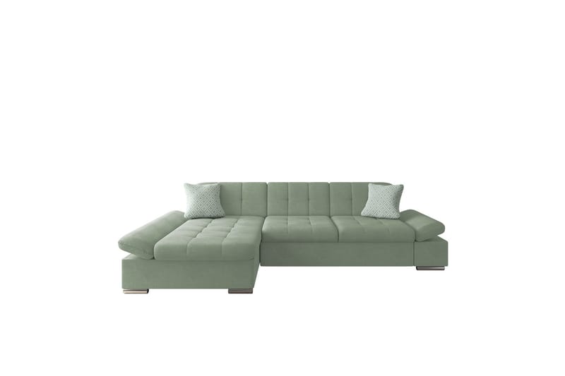 Djerra Soffa med Divan 3-sits - Grön - Möbler - Soffa - Divansoffor & schäslongsoffa