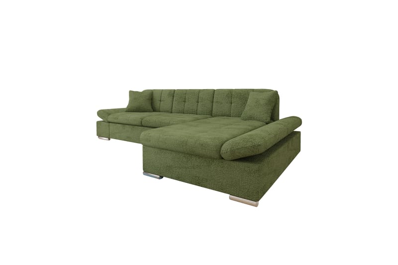 Djerra Soffa med Divan 3-sits - Grön - Möbler - Soffa - Divansoffor & schäslongsoffa