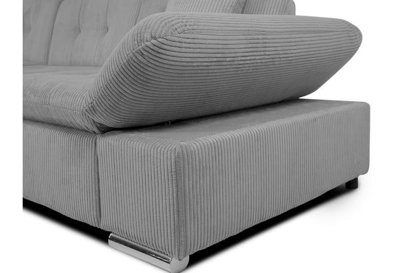 Djerra Soffa med Divan 3-sits - Svart - Möbler - Soffa - Divansoffor & schäslongsoffa