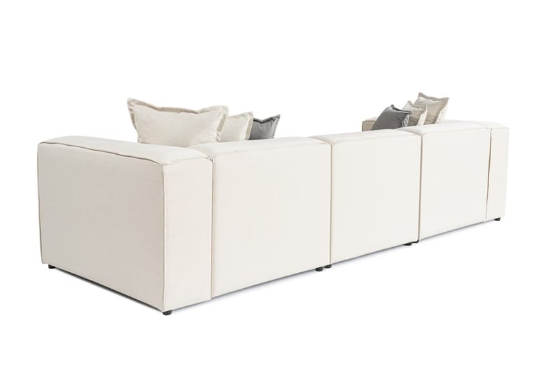 Fahmida Soffa med Divan 3-sits - Ecru - Möbler - Soffa - Divansoffor & schäslongsoffa