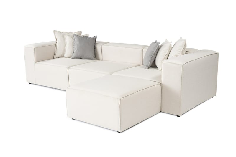 Fahmida Soffa med Divan 3-sits - Ecru - Möbler - Soffa - Divansoffor & schäslongsoffa