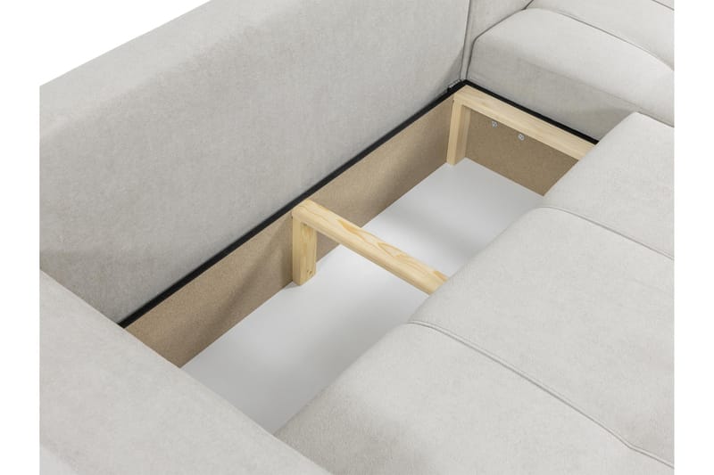 Flo Bäddsoffa med Divan 3-sits - Beige - Möbler - Soffa - Divansoffor & schäslongsoffa