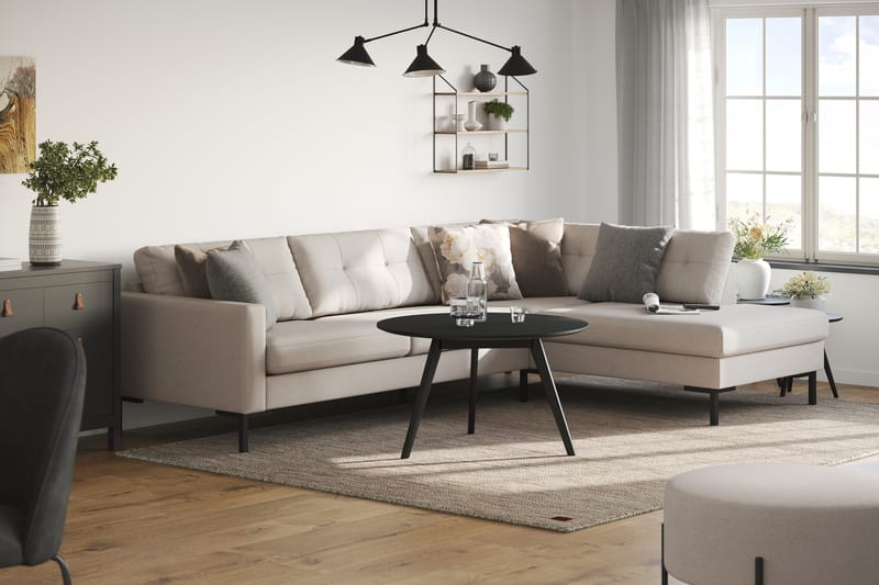 Frillestad 4-sits Soffa med Schäslong Höger - Beige - Divansoffor & schäslongsoffa - 4 sits soffa med divan