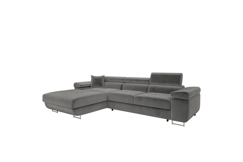 Gabina Soffa med Divan 3-sits - Grå - Möbler - Soffa - Divansoffor & schäslongsoffa