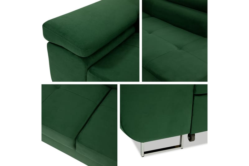 Gabina Soffa med Schäslong 3-sits - Mörkgrå - Möbler - Soffa - Divansoffor & schäslongsoffa