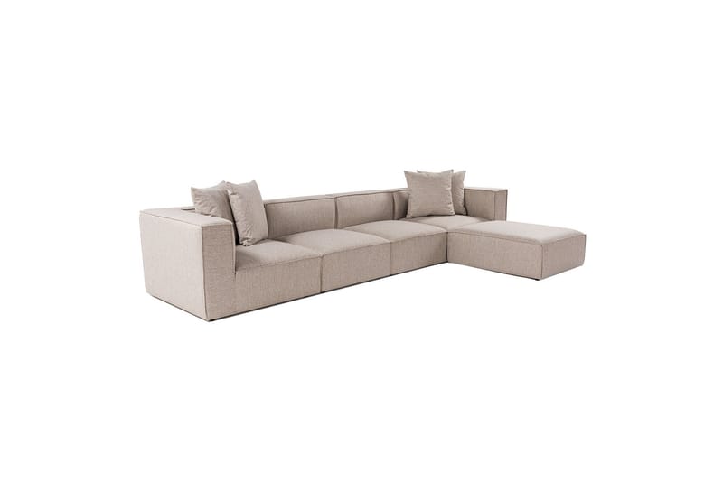 Gregor Soffa med Divan 4-sits - Sand beige - Möbler - Soffa - Divansoffor & schäslongsoffa