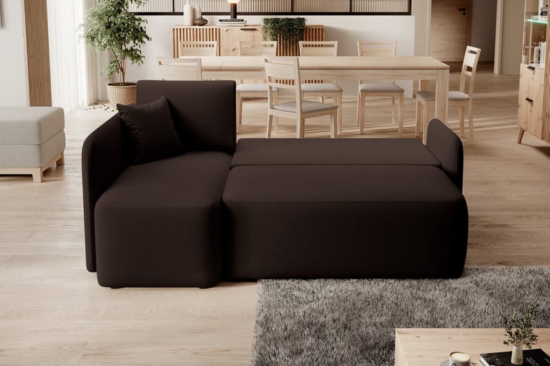 Hadson 3-sits Soffa med Divan - Brun - Möbler - Soffa - Divansoffor & schäslongsoffa