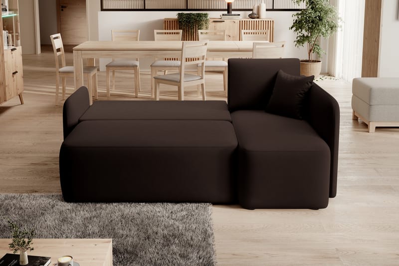 Hadson 3-sits Soffa med Divan - Brun - Möbler - Soffa - Divansoffor & schäslongsoffa