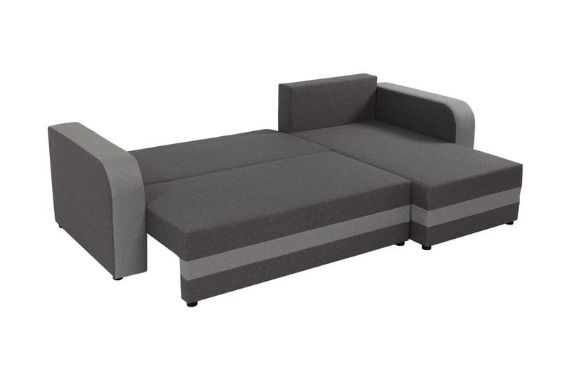 Hewlet Soffa med Divan 3-sits - Beige/Mörkgrå - Möbler - Soffa - Divansoffor & schäslongsoffa